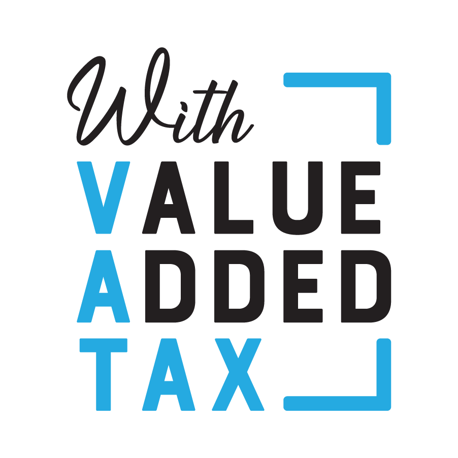 With value added tax Logo
